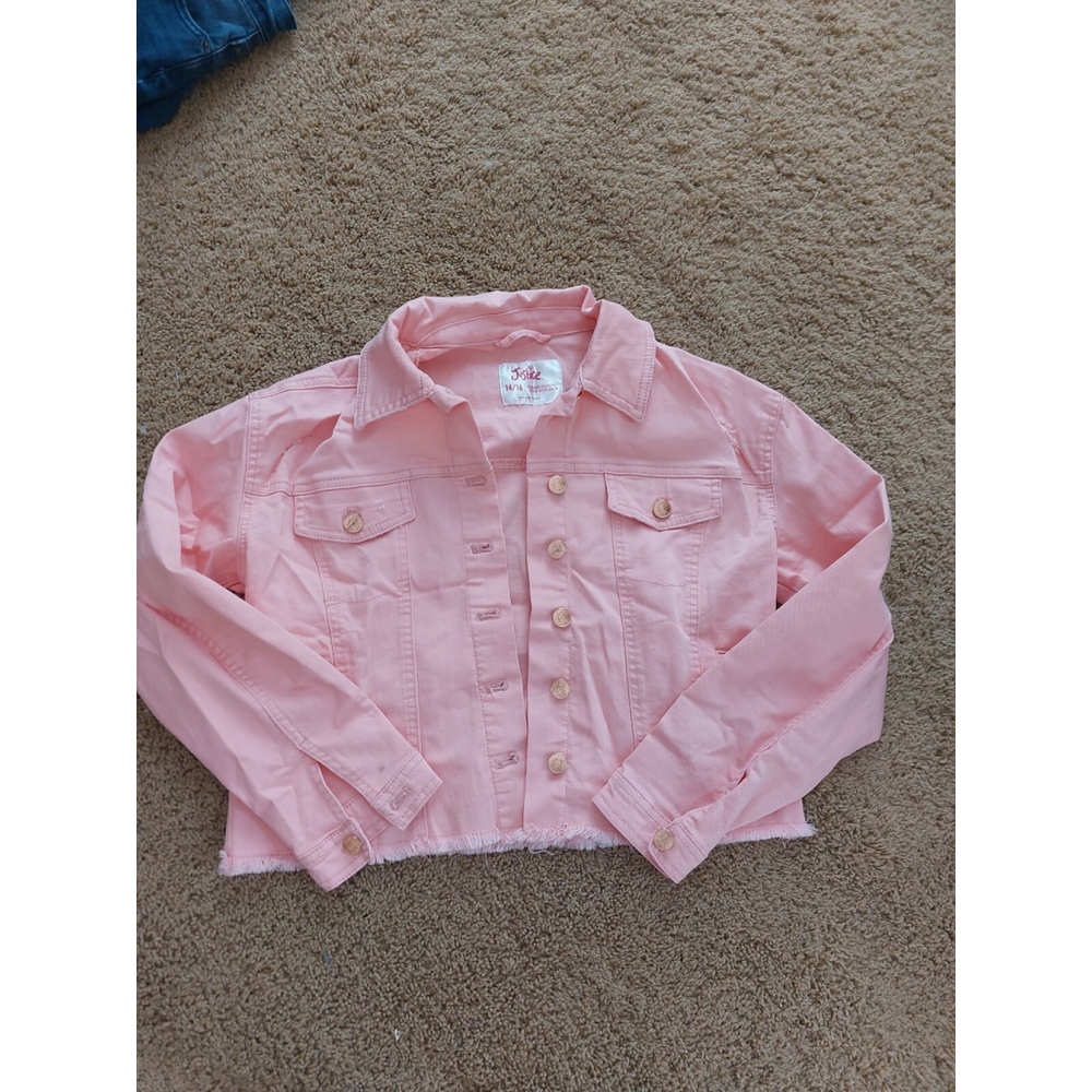 Girls PinK Jean Jacket From Justice,nwt,size 14-16